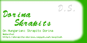 dorina skrapits business card